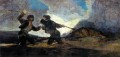 Combattez avec Cudgels Francisco de Goya